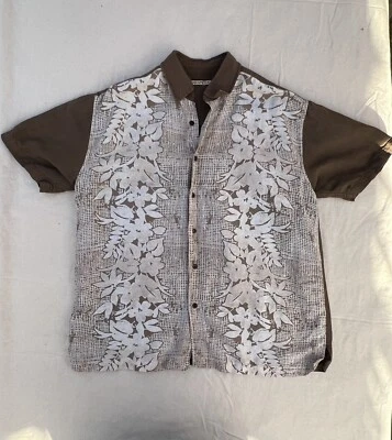 Camisa Havanera Co Para Hombres Verano Hawaiana Grande Floral Coco Vacaciones Y2K  Foto 1 de 4