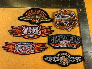 U7-29 MOTORRAD PATCH - 6 STÜCK - GEMISCHTE FAHRRADWOCHEN - Bild 1 von 2