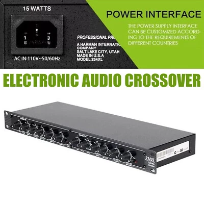 234XL 2-/3-/4-Way Electronic Audio Crossover Profession Stage Show Equipment UaD - Image 1 of 4