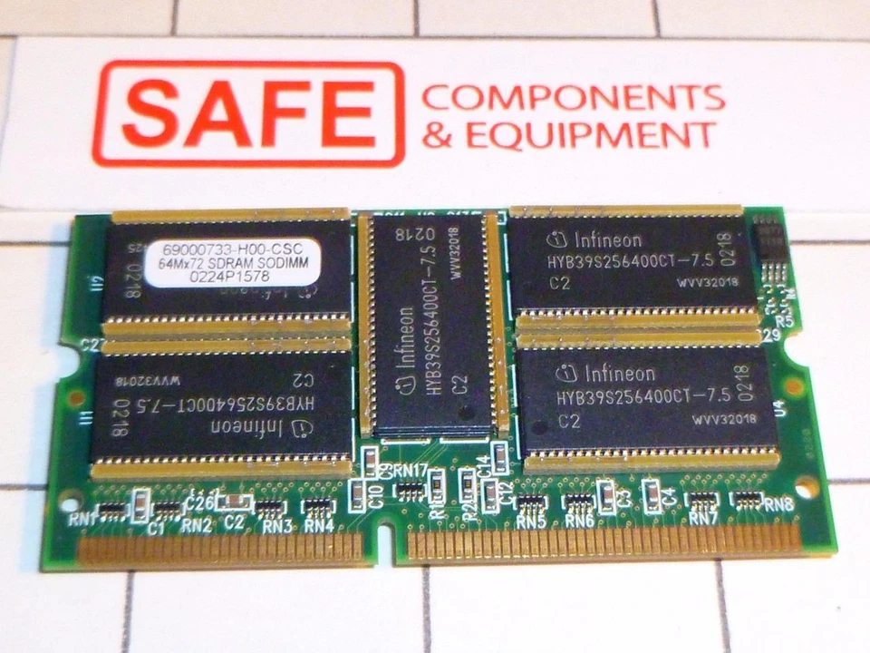 Cisco 69000733-H00-CSC 512MB Memory 64Mx72 SDRAM ECC 144-Pin SODIMM  MM-068 - Image 1 of 2