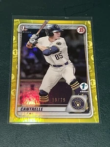 2020 Bowman Draft 1st Edition Hayden Cantrelle YELLOW /75 - Picture 1 of 1