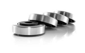 Dispositivos de laboratorio de alta fidelidad pies 45x15 altavoces pies absorbedor de alta fidelidad tuning audio plata 4 - Imagen 1 de 2