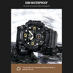 SKMEI 1965 Men Watch Professional 30M Water Resistant Double Display Double GS0 - Picture 1 of 12