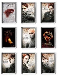 GAME OF THRONES POSTERS fridge magnet 9 designs STARK, TARGARYEN season 2 - Picture 1 of 10