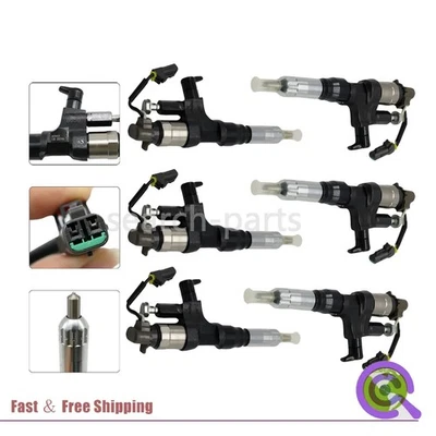 High-Quality Set of 6 Diesel Injectors Fits Hino 198/238/258/268/338/500 7.7L L6 — 第 1/4 张图片