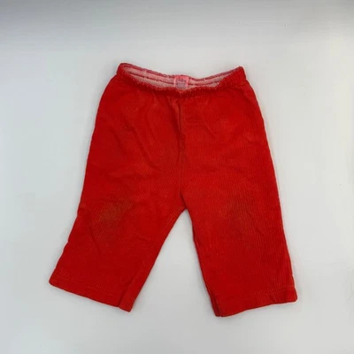 Pantalones Acanalados Rojo Carter's Años 80-90 De Colección | 12-18 Mo | 100% Algodón | Buen Estado Foto 1 de 4