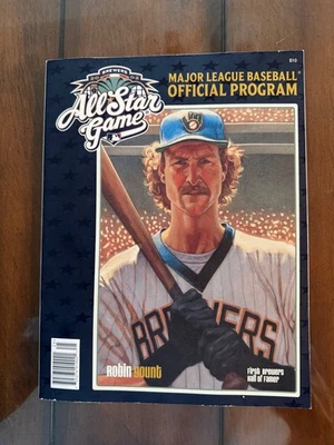 2002 MLB All Star Game Official Program  - Robin Yount HOF Art Cover - Image 1 of 2