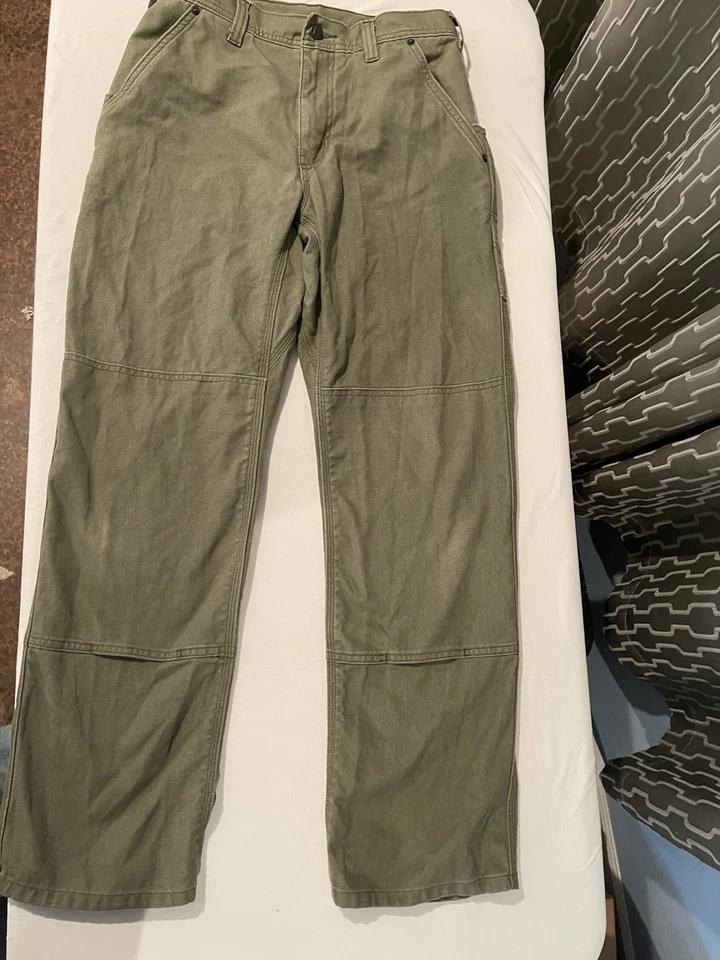 Pantalones de trabajo Patagonia Iron Forge cáñamo para hombre 30 lona verde doble rodilla 55780 Foto 1 de 4