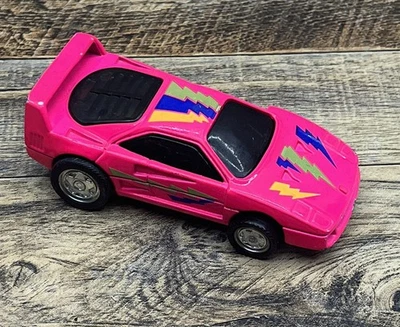Coche retro vintage Mattel Arco diecast años 80 Ferrari Pink Lightning Bolt Racing 2 Foto 1 de 4