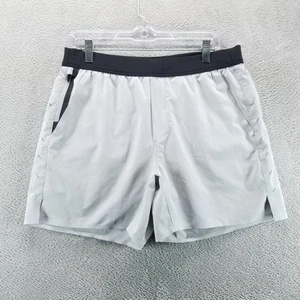 Ten Thousand Shorts Mens L White Interval 6" Lined Athletic Workout Gym - Picture 1 of 10