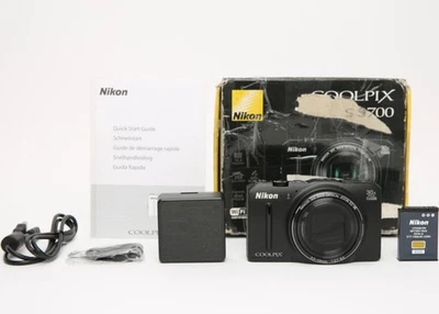 Nikon COOLPIX S9700 16MP Compact Digital Camera (Black) 30x Optical Zoom - BOXED - Image 1 of 4