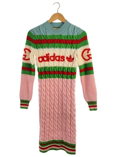 GUCCI Altro Abito Manica Lunga XXS Lana Multicolore 717710 XKCQ3