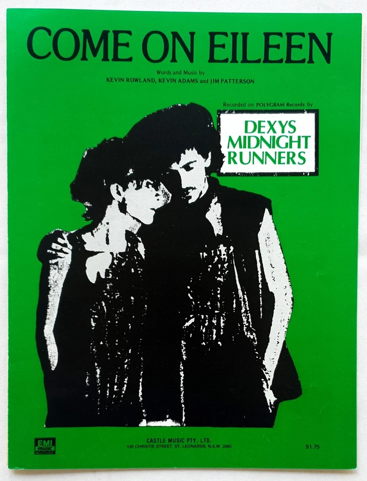 Dexys Midnight Runners - Come On Eileen - 1982 Oiginal Australian Sheet Music - Bild 1 von 1