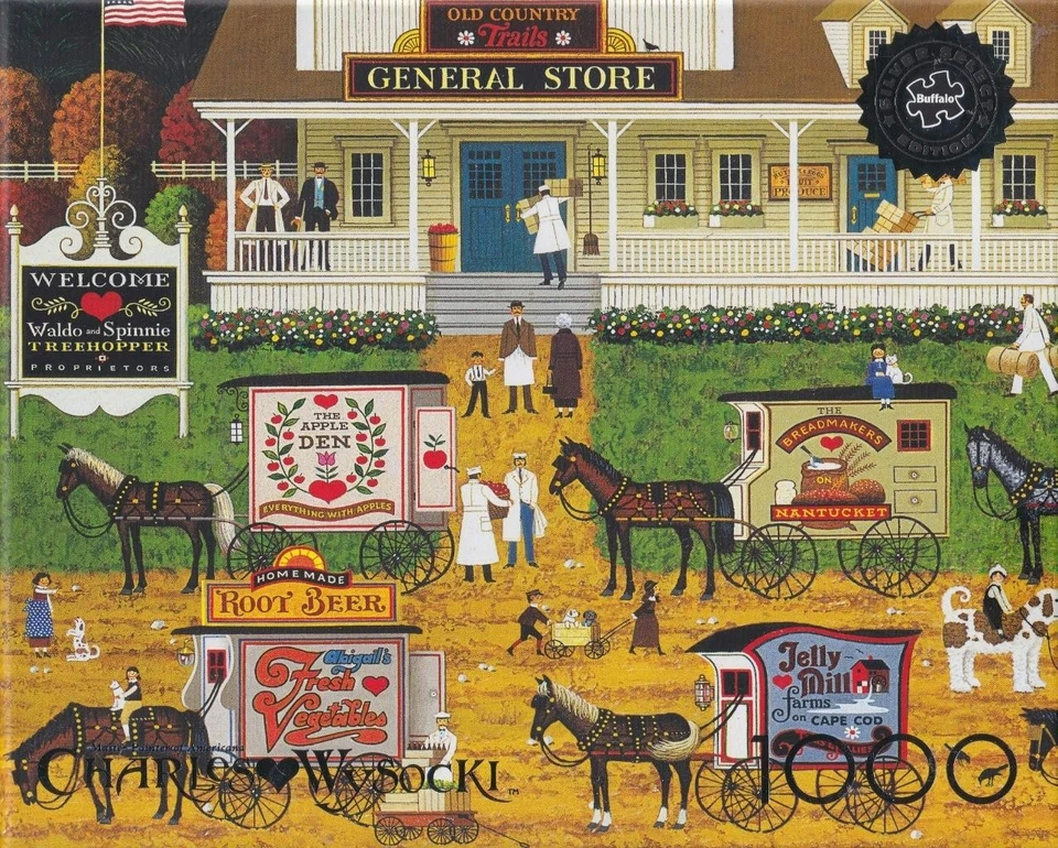 Quebra-cabeça Charles Wysocki Silver Select Storin' Up novo na caixa - Imagem 1 de 1