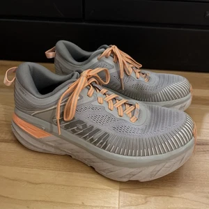 Hoka One One Bondi 7 Damengröße 8,5 W Laufschuhe Harbor Mist Haifischleder - Bild 1 von 7