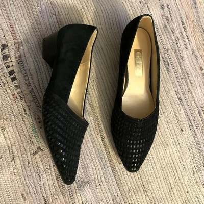 Zapatos Gabor para mujer dorados 5 Gabor 30 mm Cosmo Mutaro tejido liso tacón alto bloque Foto 1 de 4