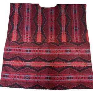 Serape Southwestern Central America Mexico Aztec Poncho Unisex 36" Wide 38" Long - Picture 1 of 5