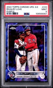 👑🟣 2022 TOPPS ACTUALIZACIÓN CROMADA EDICIÓN ZAFIRO 310 RIVALIDAD AMOR PÚRPURA SOTO PSA ⚾️/10 - Imagen 1 de 3