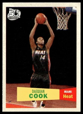 2007-08 Topps 50th Anniversary Daequan Cook Rookie Miami Heat #131 - Image 1 of 2