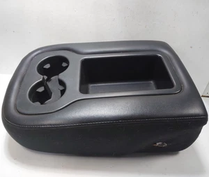 2007-2013 Silverado Sierra WT Center Console Jump Seat Cup Holder Arm Rest Black - Picture 1 of 7