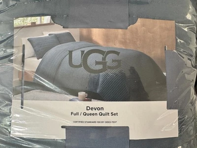 UGG Devon Full Queen 3-Pc. Quilt Set Blue $99 - Image 1 of 3