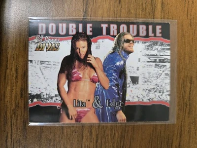 2003 Fleer WWE Divine Divas - Double Trouble Edge, Lita #82 - Image 1 of 2