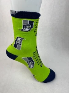 Seattle Seahawks Youth Crew Socks Green - Picture 1 of 2