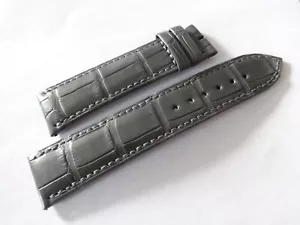 F.P.Journe OEM Genuine Allig. strap Gray matt 20mm New - Picture 1 of 2