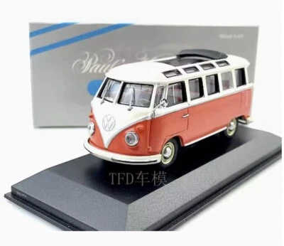 1: 43 Minichambers Mini Cut Volkswagen T1 Samba Open Shed Edition Car Model - Image 1 of 4