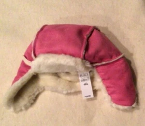 The Children’s Place Winter Hat for Girls - Pink/White- Size 10-14 - New/NWT - Picture 1 of 3