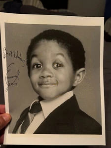EMMANUEL LEWIS AUTO AUTOGRAPH "WEBSTER" CHILD ACTOR - Picture 1 of 1