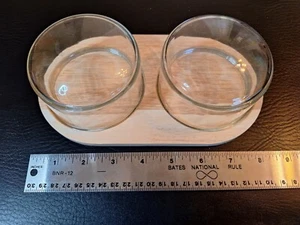 4 Sets - Cloche Board Tray with 2 Glass Dome Lid - You Get 4 Sets! - Picture 1 of 5