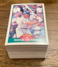 1989 Score Rookie/Traded Baseball Cards 1-110 (NM) - You Pick