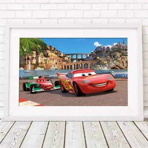 DISNEY CARS - McQueen Pixar Poster Picture Print Sizes A5 to A0 **FREE DELIVERY* - Picture 1 of 14