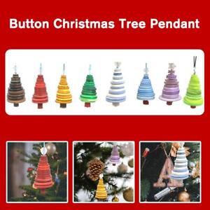 Christmas Pendant, Make Your Own-DIY Christmas Tree Button Ornaments and R8C1