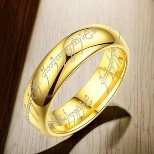 2024 Trendy Stainless Steel Couples Wedding Rings – Fashion Movie Jewelry - Picture 1 of 10