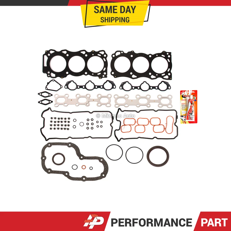Juego completo de juntas para 05-09 Nissan Pathfinder Xterra Frontier Equator DOHC VQ40DE Foto 1 de 4