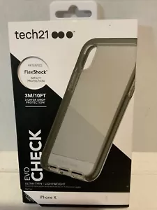 ๐น Tech21 Evo Check Series Case for Apple iPhone X Smokey/Black. - Picture 1 of 4