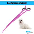 YNR 7" CURVED PET Face and Paw Grooming Scissors for Dog Cat Rabbit Shears Steel