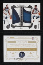 2017-18 Flawless Dual Diamond Memorabilia /25 Jimmy Butler Karl-Anthony Towns