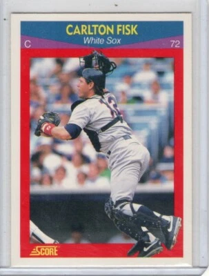 1990 Score Superstars Carlton Fisk #70 White Sox Baseball Card - Image 1 of 2
