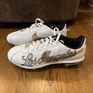 Nike 2022 LA All Star Lunar Cortez Baseball Metal Cleats Men's 13.5 CV5565-101 - Picture 1 of 7