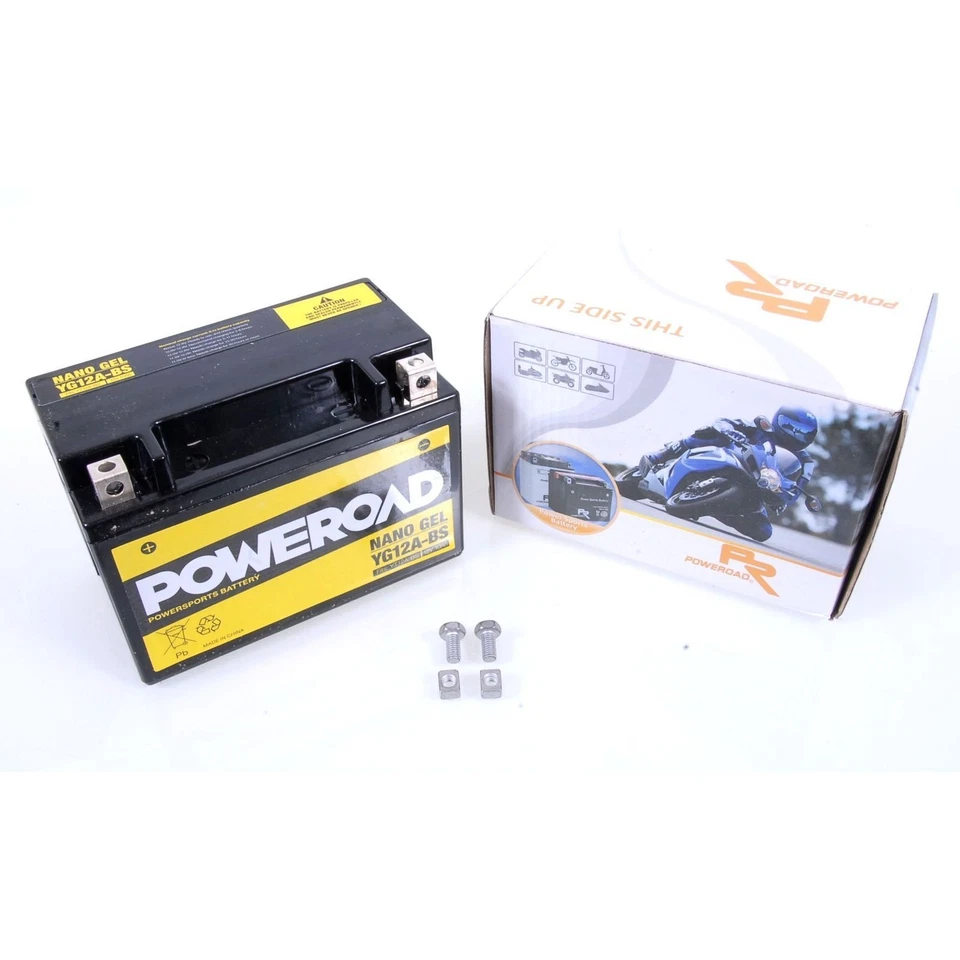 704067 Poweroad Batería de Gel YT12A-BS Aprilia Kawasaki Kymco Suzuki - Imagen 1 de 1