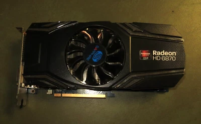 AMD Radeon HD Sapphire 6870 1G GDDR5 PCI-E DVI HDMI Dual Mini DP Graphic Card - Image 1 of 3