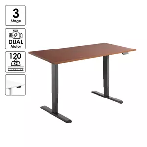 Electric Height Adjustable Sit Standing Desk Frame Dual Motor 120KG Heavy Duty - Picture 1 of 12