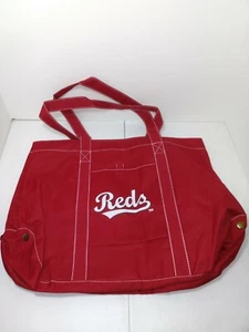 MLB Cincinnati Reds Baseball Tote Bag Red - Picture 1 of 5