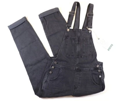 FAT FACE LEWES STRETCH COTTON DENIM DUNGAREES VINTAGE GREY 971045 WOMEN UK10 - Image 1 of 4