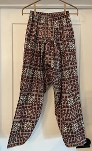 Women’s NWT Rang Ja Multicolor Shalwar Pants Size S - Picture 1 of 8
