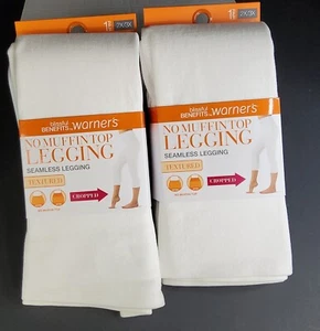 2- packs Warner's Leggings Blissful Benefits Seamless No Muffin Top Size 2X/3X - Picture 1 of 4