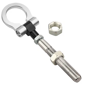 For Ford Fiesta Mondeo Focus S-Max C-Max Kuga Racing Race Tow Hook Kit Silver - Picture 1 of 5